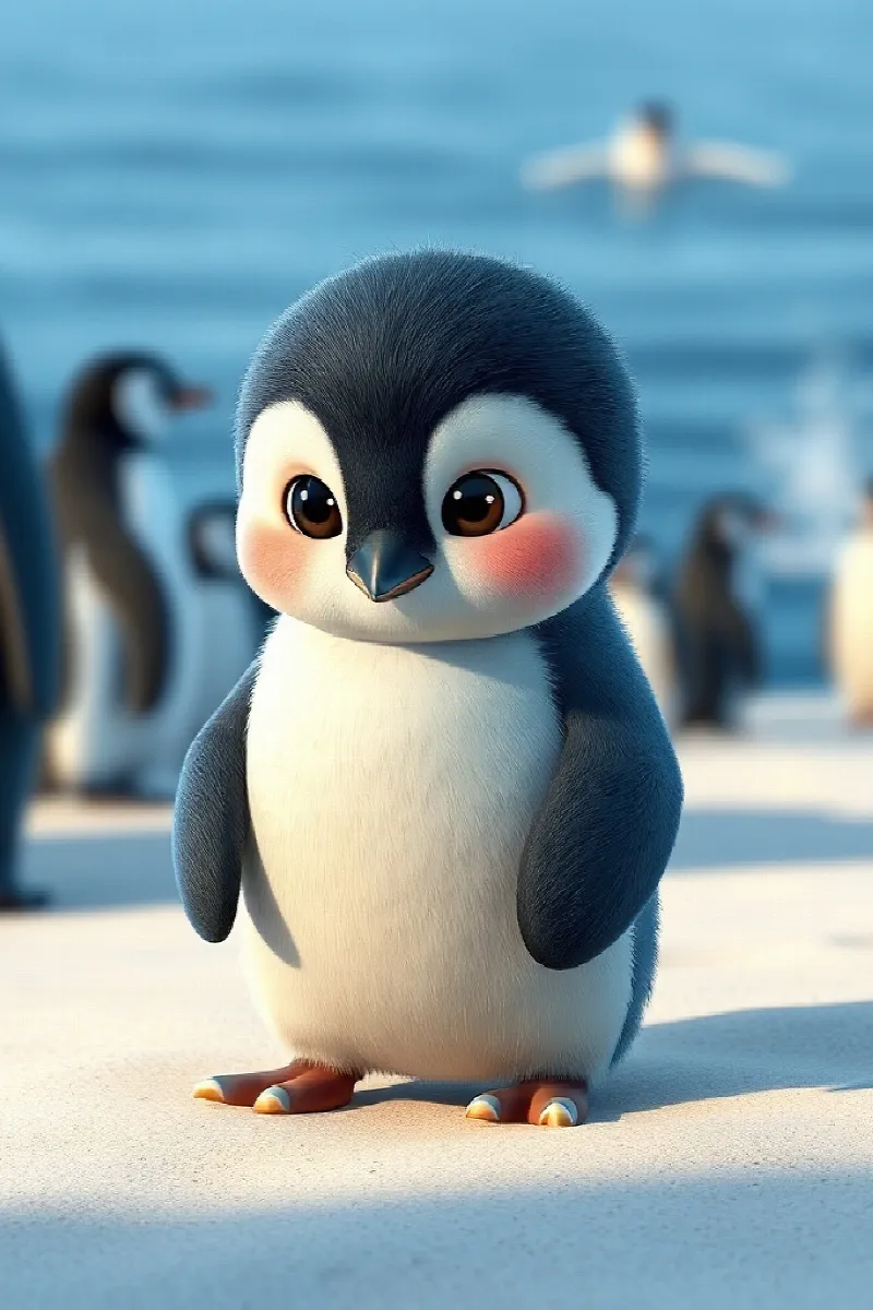Küçük Mavi Penguen masalından 2. resim