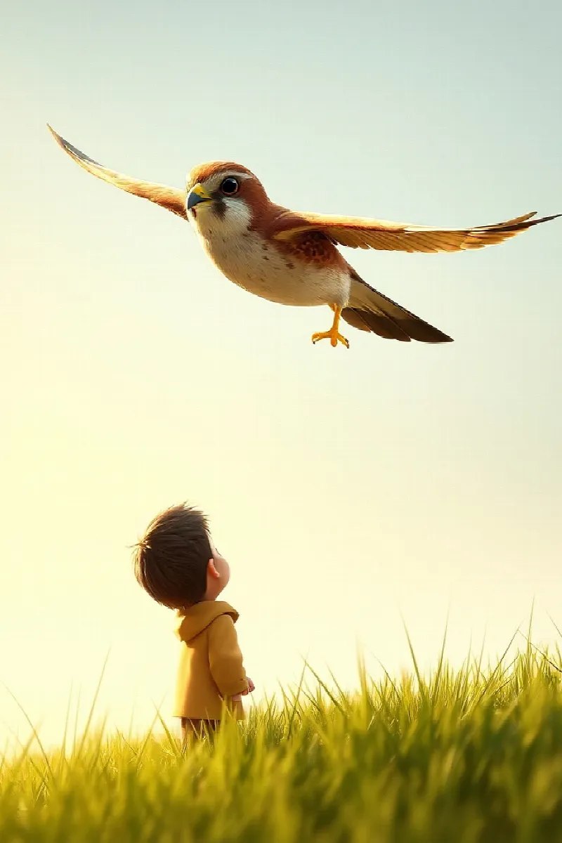 Picture 2 from the tale The Boy and the Kestrel