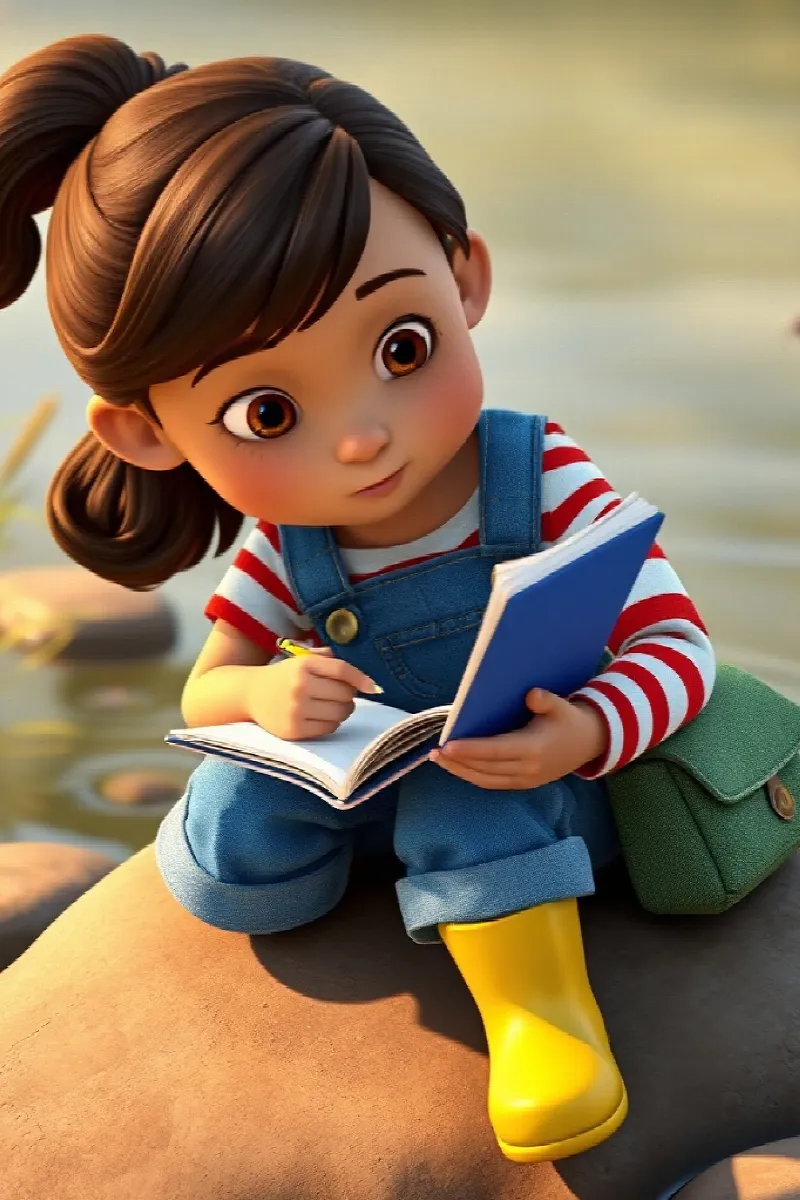 Picture 1 from the tale The Girl and the Otter