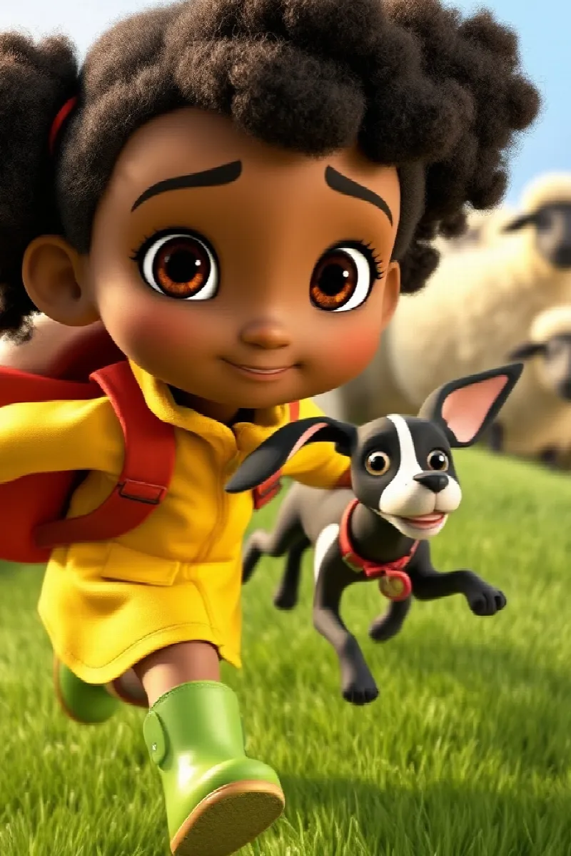 Picture 1 from the tale The Girl and the Sheepdog