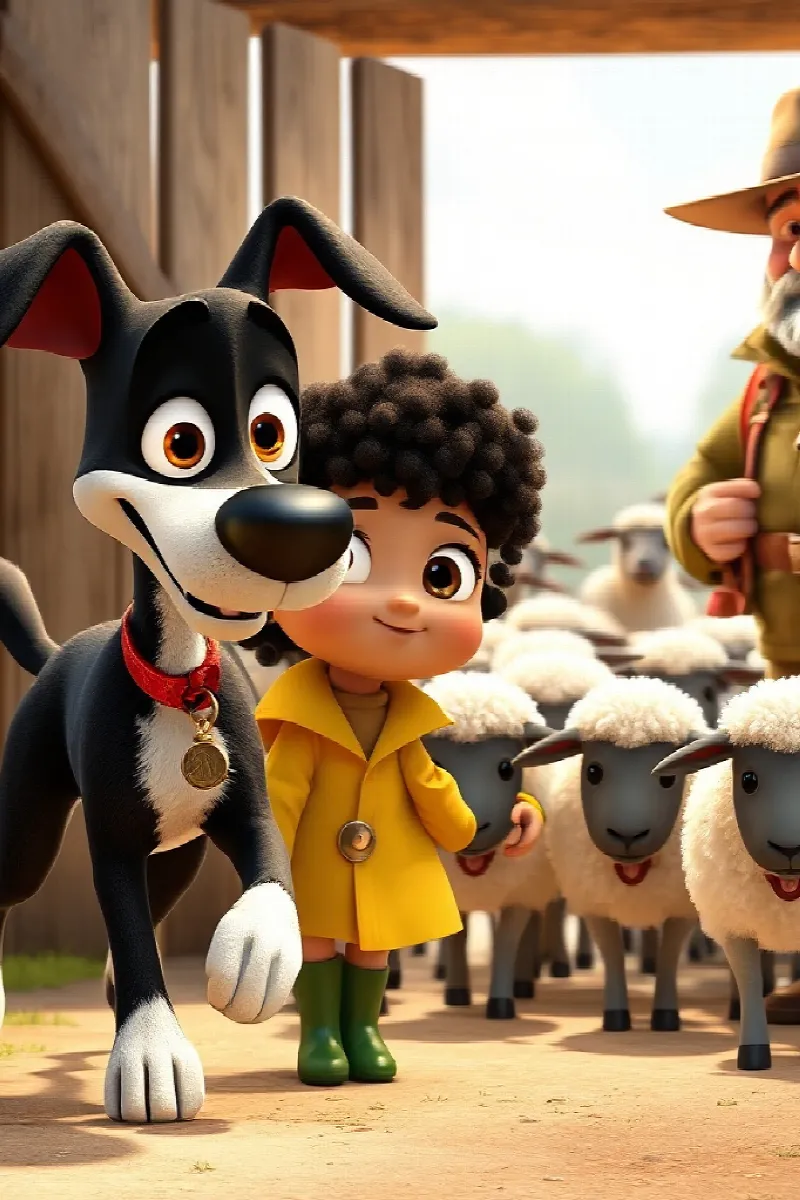 Picture 3 from the tale The Girl and the Sheepdog
