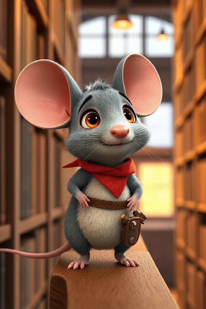 Picture 1 from the tale The Library Mouse