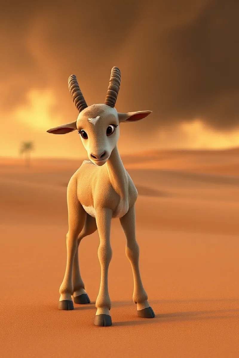 Picture 3 from the tale The Little Addax