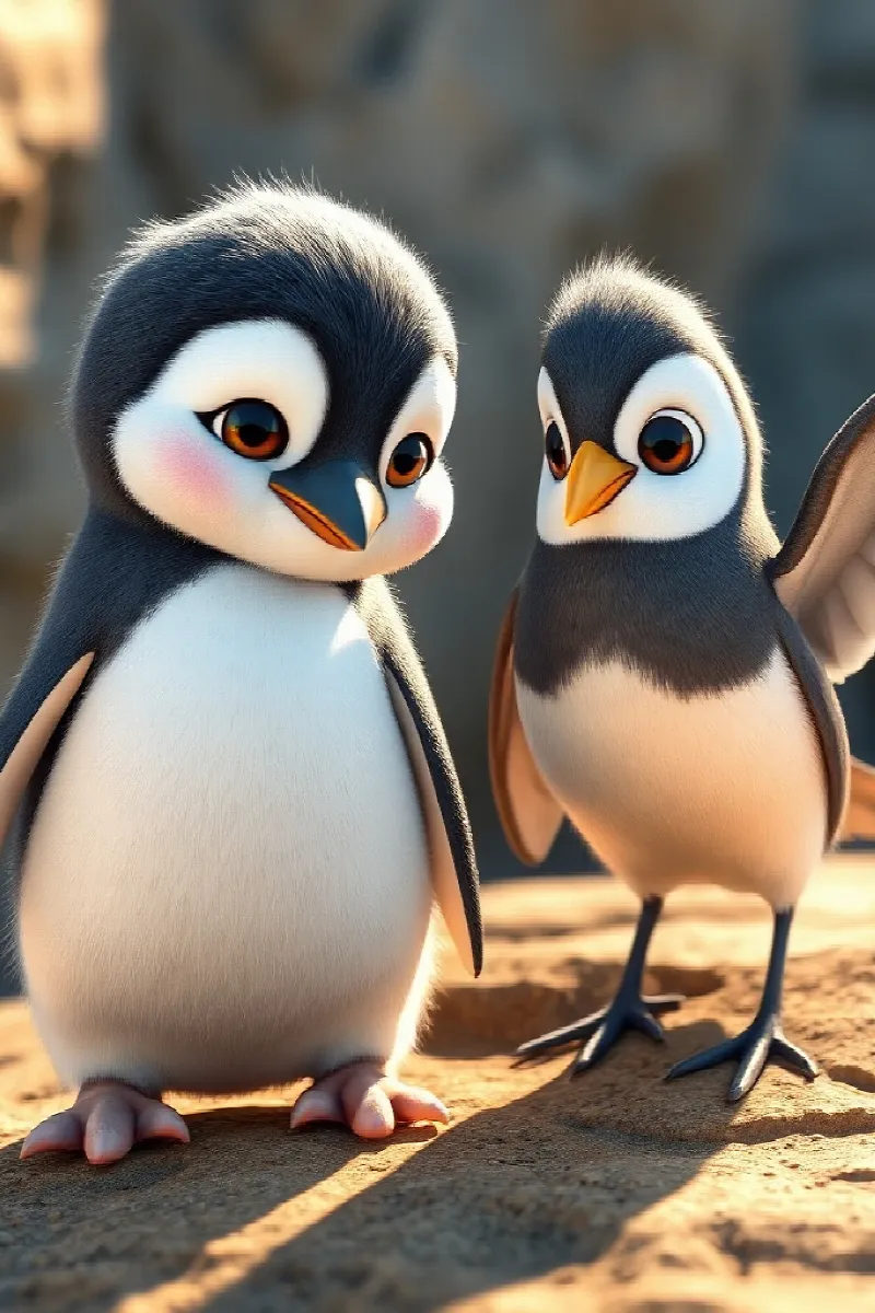 Picture 3 from the tale The Little Blue Penguin