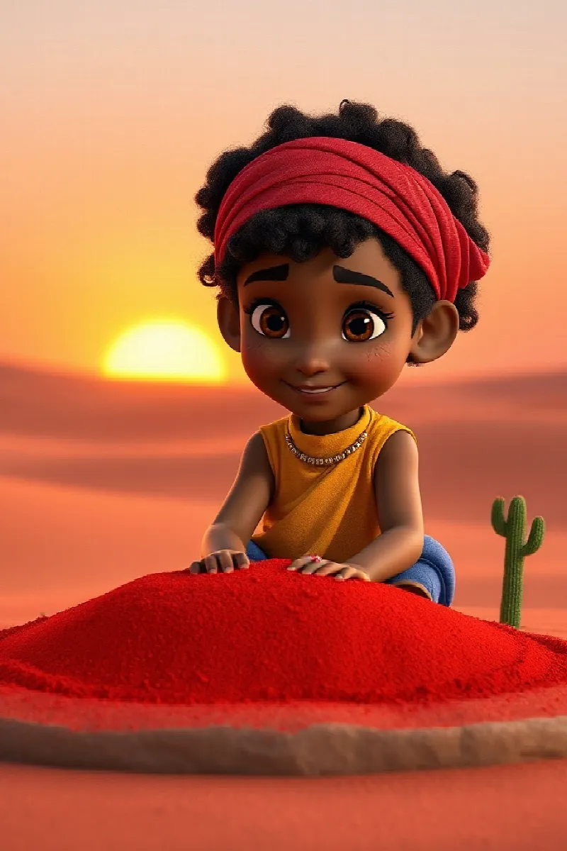 Picture 4 from the tale The Little Sand Painter
