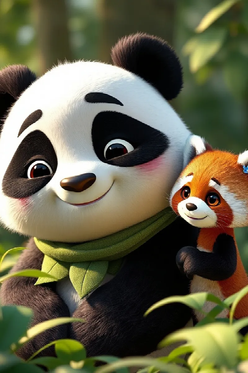 Picture 2 from the tale The Panda and the Red Panda