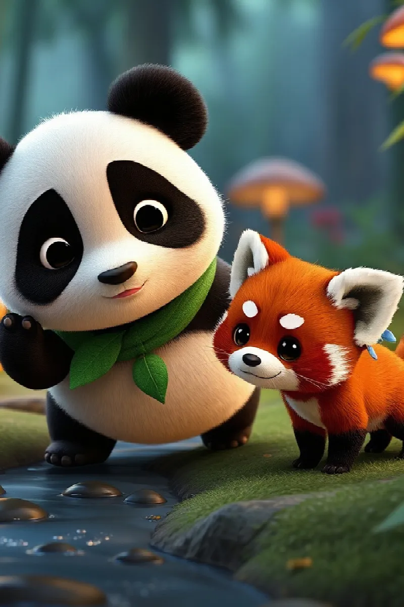 Picture 3 from the tale The Panda and the Red Panda