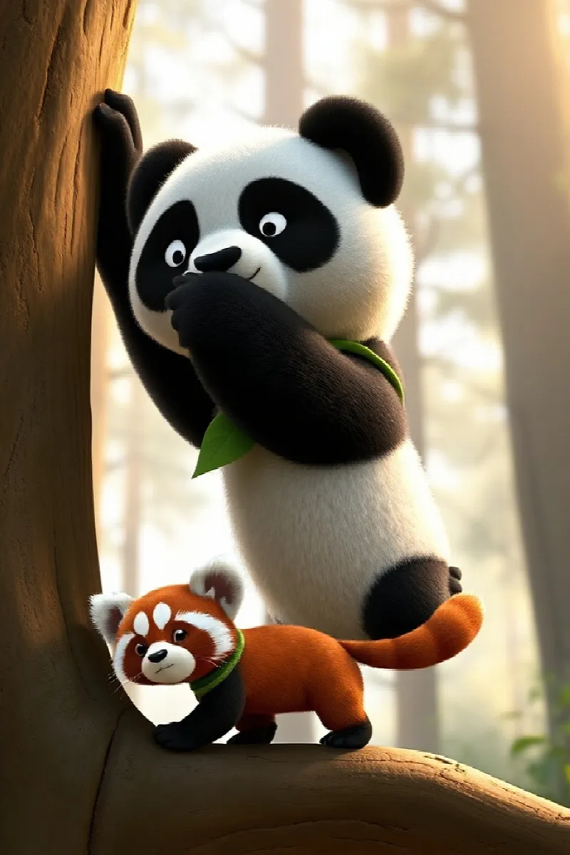 Picture 4 from the tale The Panda and the Red Panda