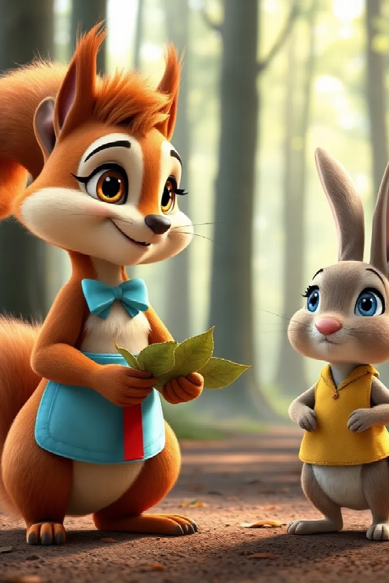 Picture 2 from the tale The Squirrel's Moonlight Party