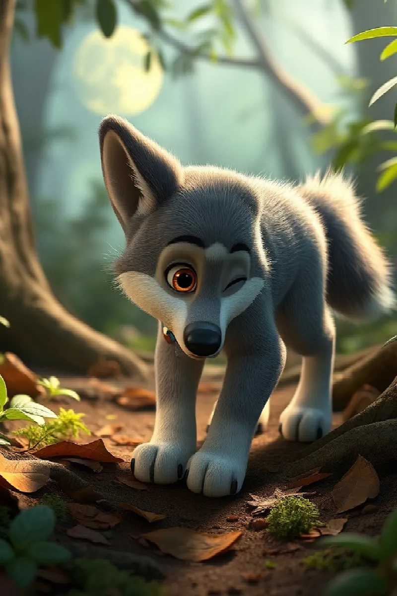 Picture 2 from the tale The Wolf and the Owl