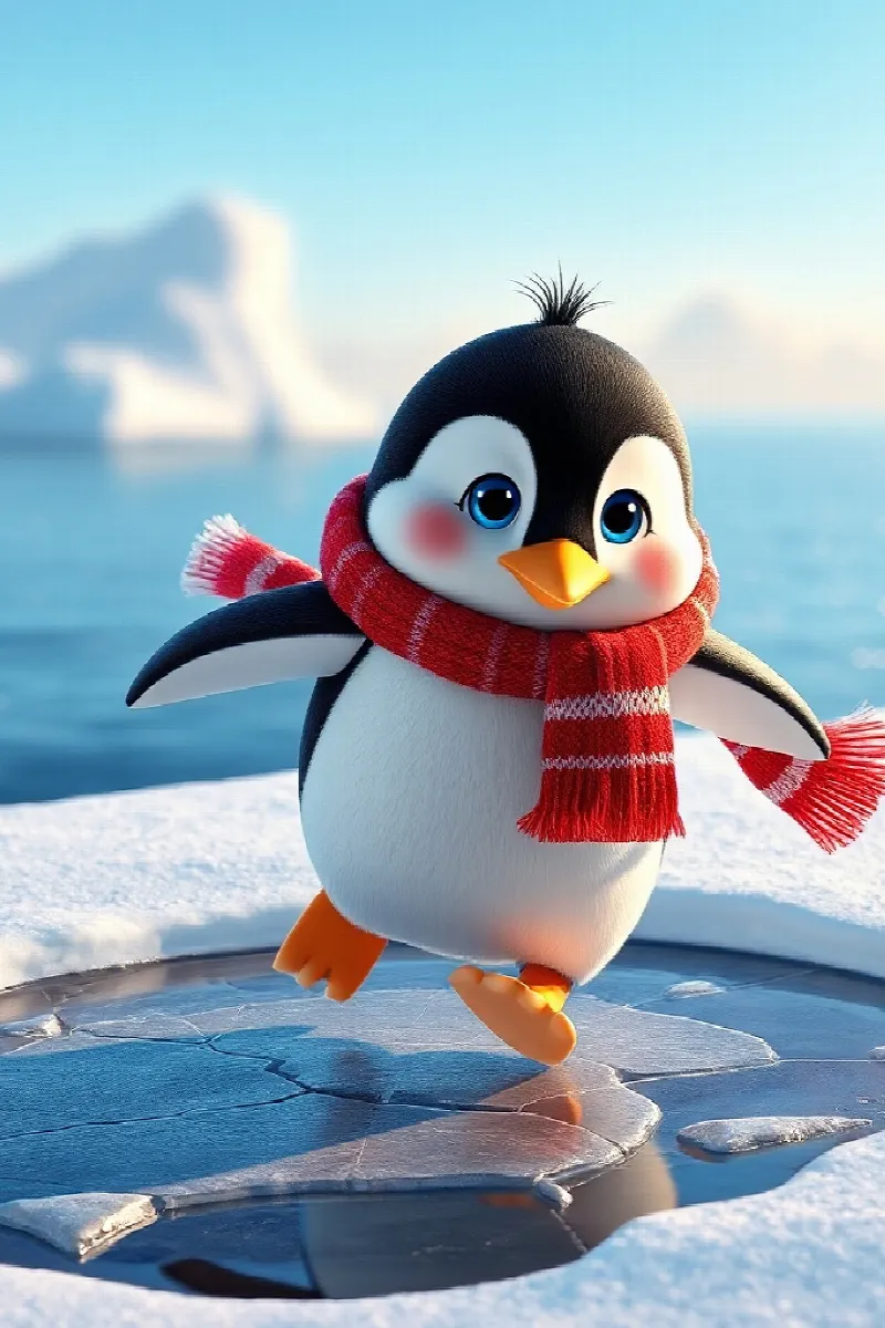 Fokun Penguen Arkadaşı masalından 1. resim