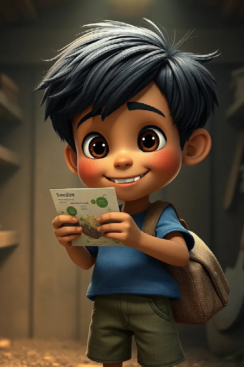 Picture 2 from the tale The Boy and the Moth Garden