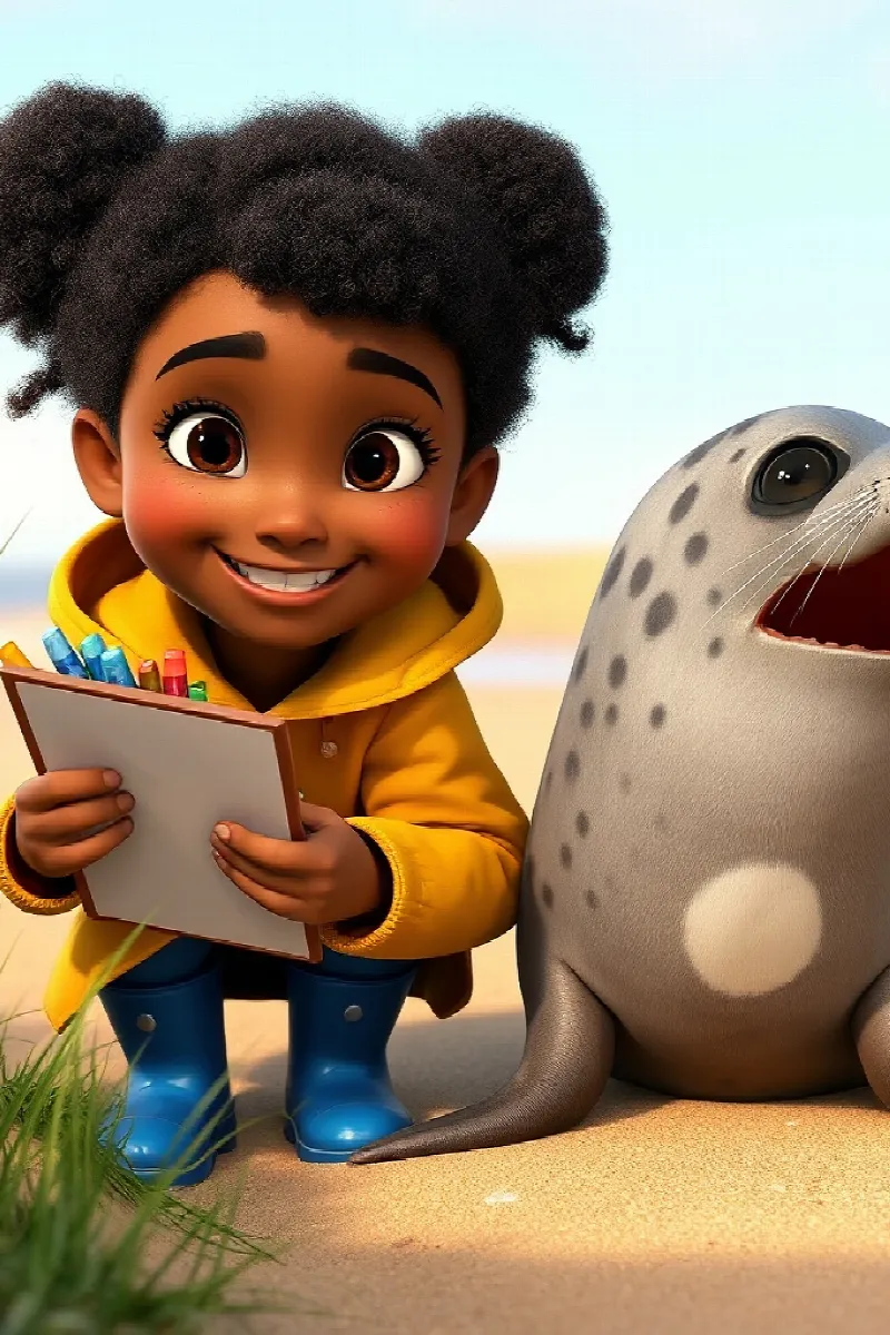 Picture 4 from the tale The Girl and the Seal Colony