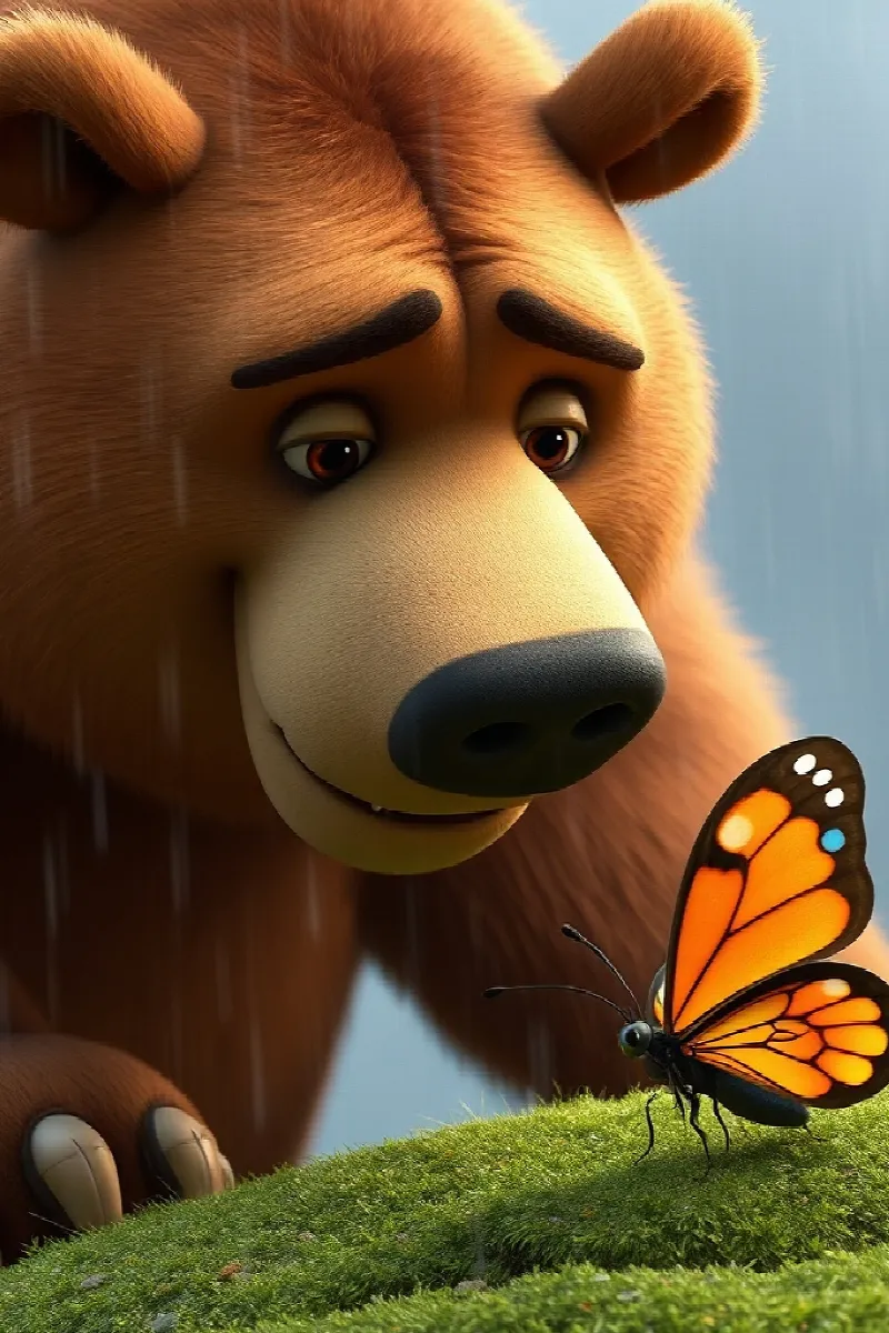 Picture 3 from the tale The Bear and the Butterfly