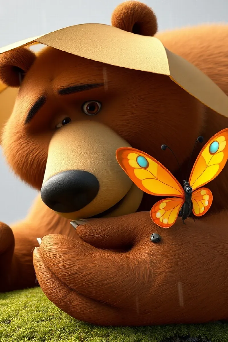 Picture 4 from the tale The Bear and the Butterfly