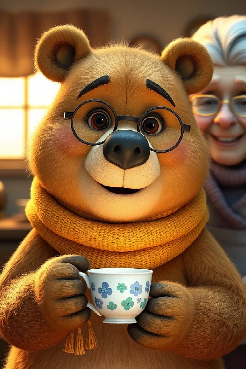 Picture 3 from the tale The Bear's Tiny Teacup