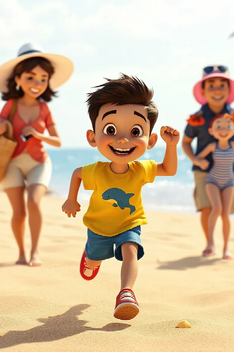 Picture 1 from the tale The Boy and the Dolphin