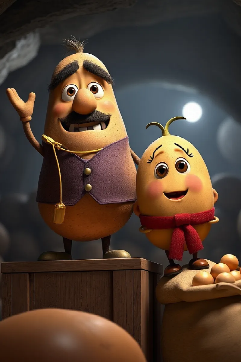 Picture 4 from the tale The Dancing Potatoes