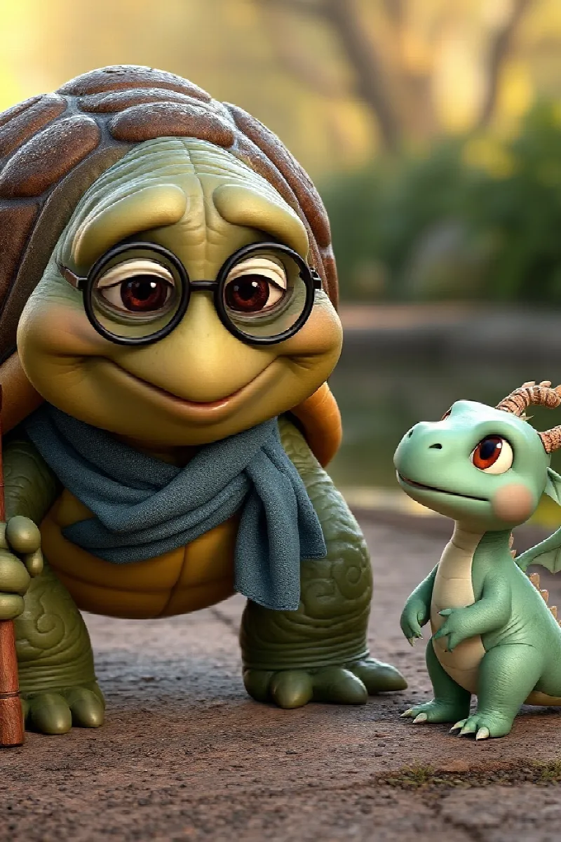 Picture 3 from the tale The Dragon's Turtle Teacher