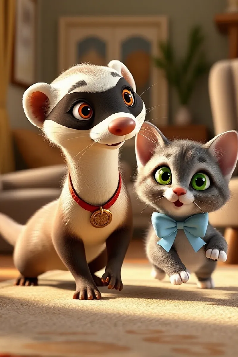 Picture 1 from the tale The Ferret's Missing Sock