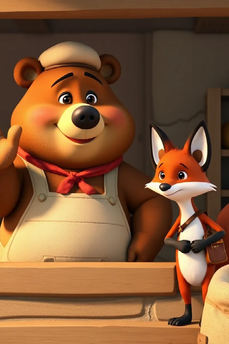 Picture 2 from the tale The Fox's Secret Tunnel