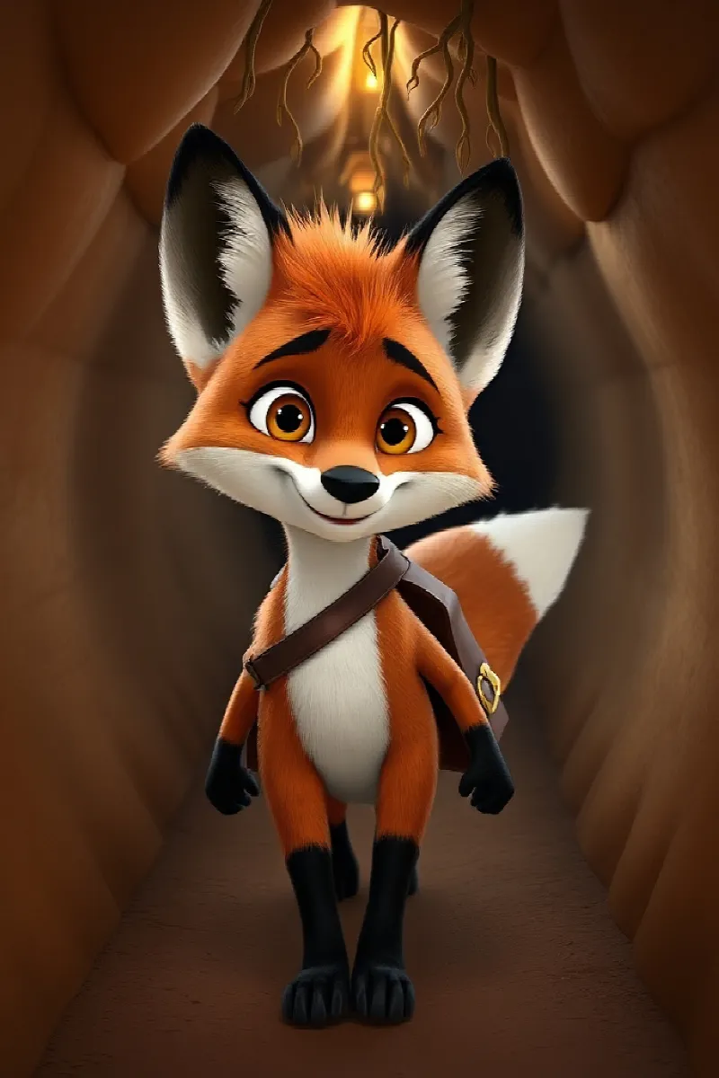 Picture 4 from the tale The Fox's Secret Tunnel