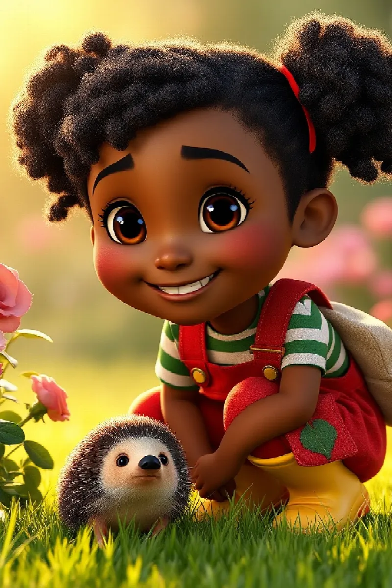 Picture 1 from the tale The Girl and the Hedgehog