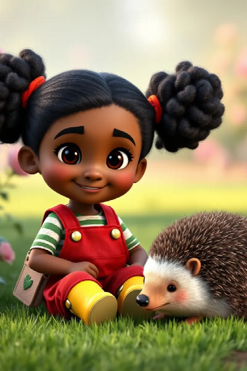Picture 2 from the tale The Girl and the Hedgehog