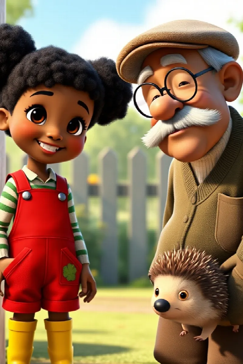 Picture 3 from the tale The Girl and the Hedgehog