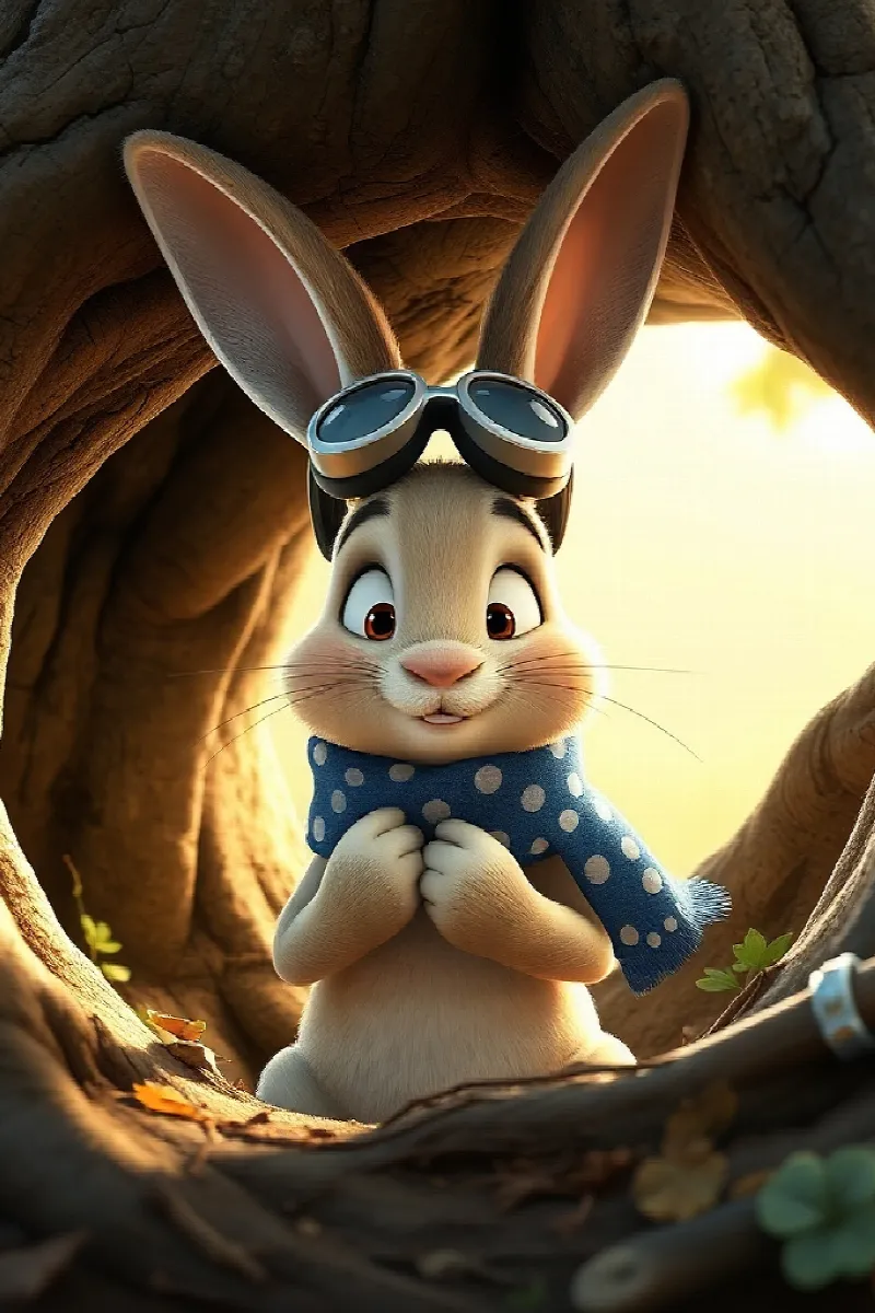 Picture 1 from the tale The Rabbit's Secret Airship