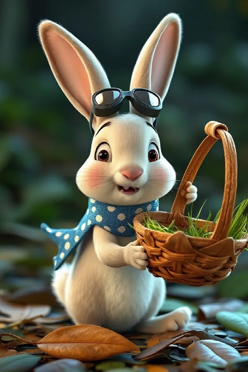Picture 2 from the tale The Rabbit's Secret Airship