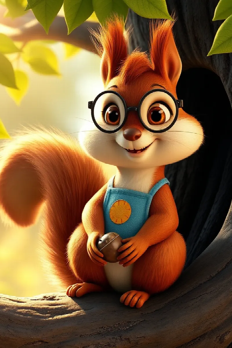 Picture 1 from the tale The Squirrel Who Sold Sunshine