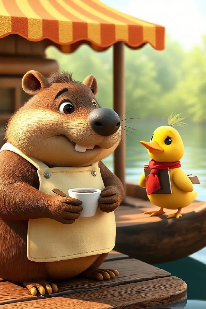 Picture 3 from the tale The Capybara's Floating Café