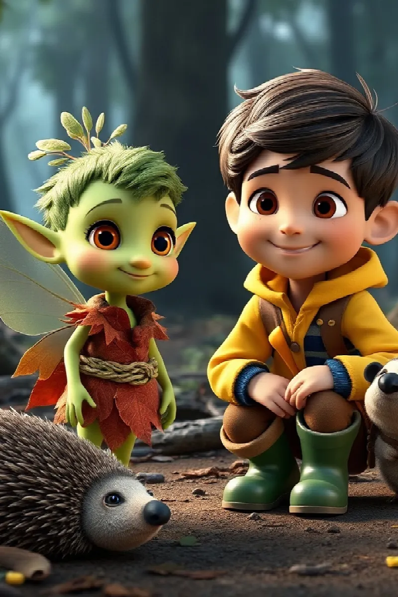 Picture 4 from the tale The Boy and the Forest Sprite