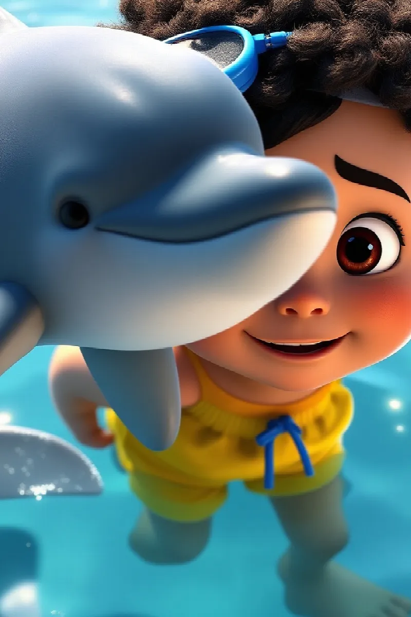 Picture 2 from the tale The Boy and the Silver Dolphin