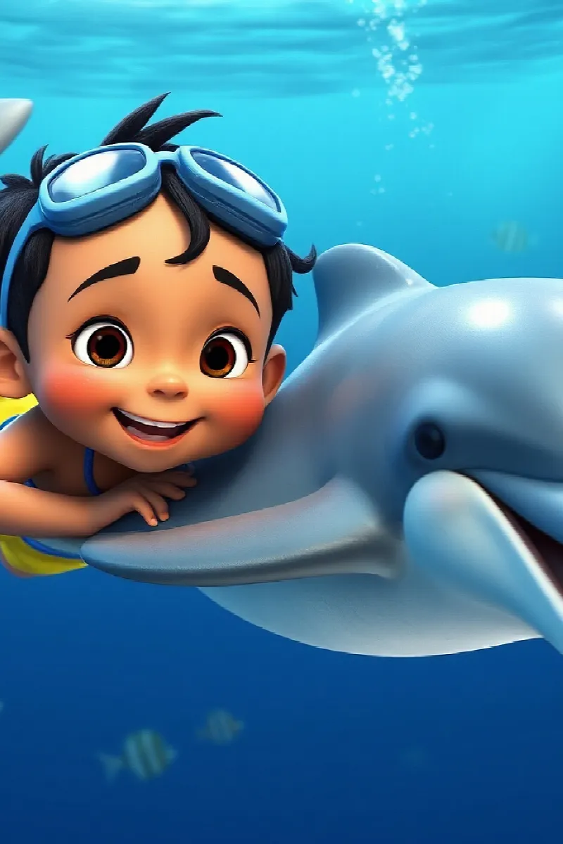 Picture 4 from the tale The Boy and the Silver Dolphin