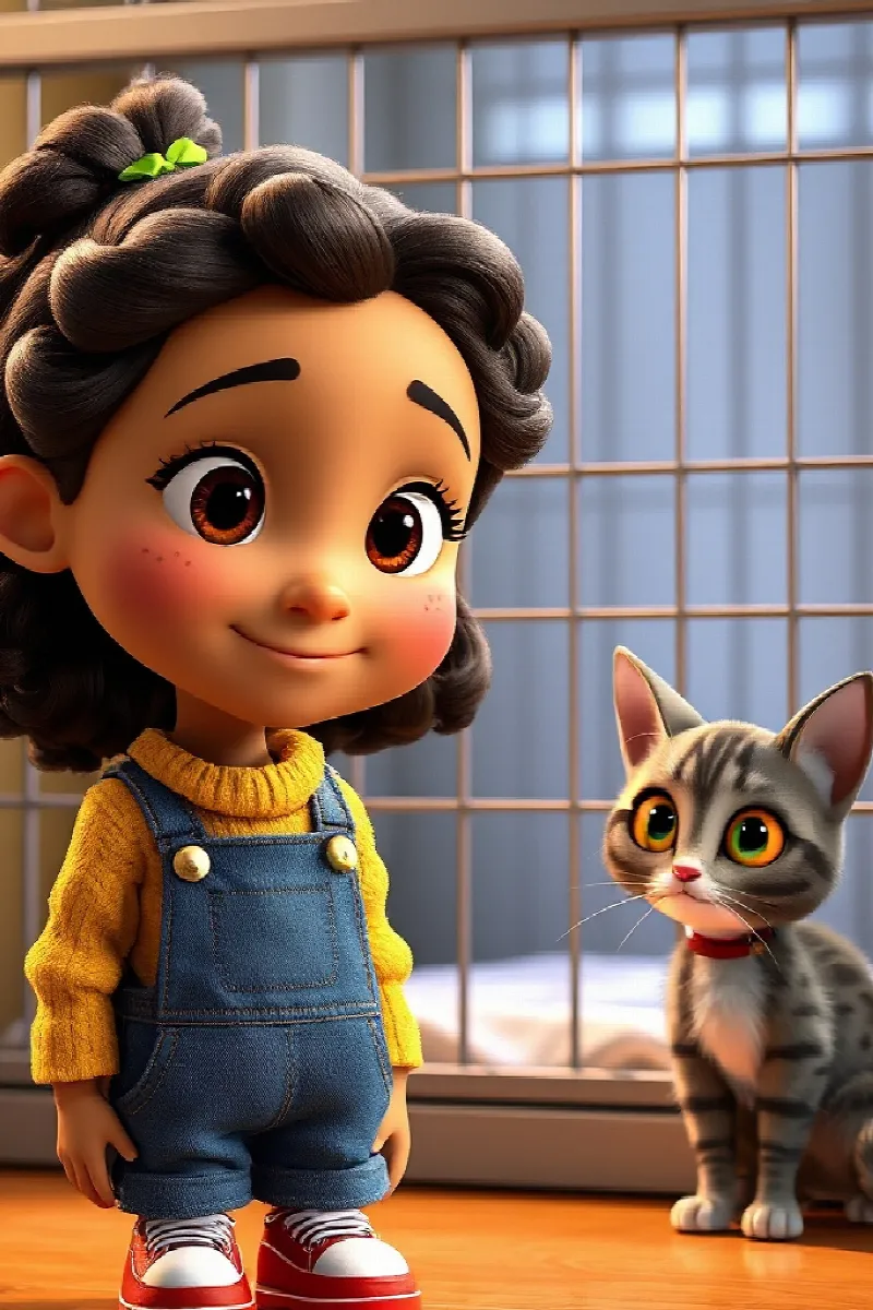 Picture 2 from the tale The Girl and the Cat