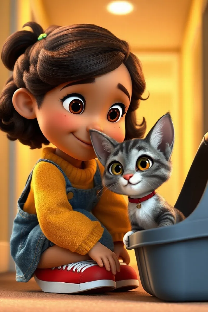 Picture 3 from the tale The Girl and the Cat