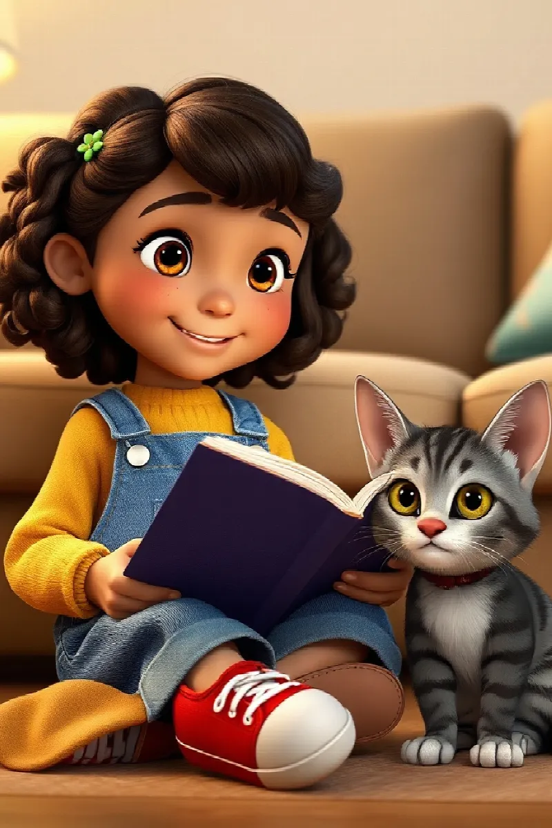 Picture 4 from the tale The Girl and the Cat