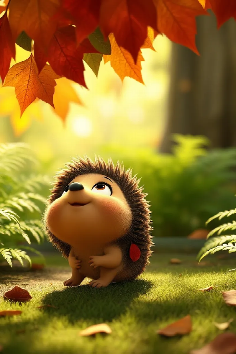 Picture 1 from the tale The Hedgehog and the Squirrel