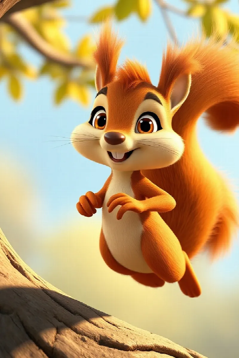 Picture 3 from the tale The Hedgehog and the Squirrel