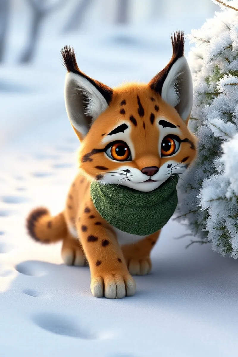 Picture 2 from the tale The Little Lynx's Friend