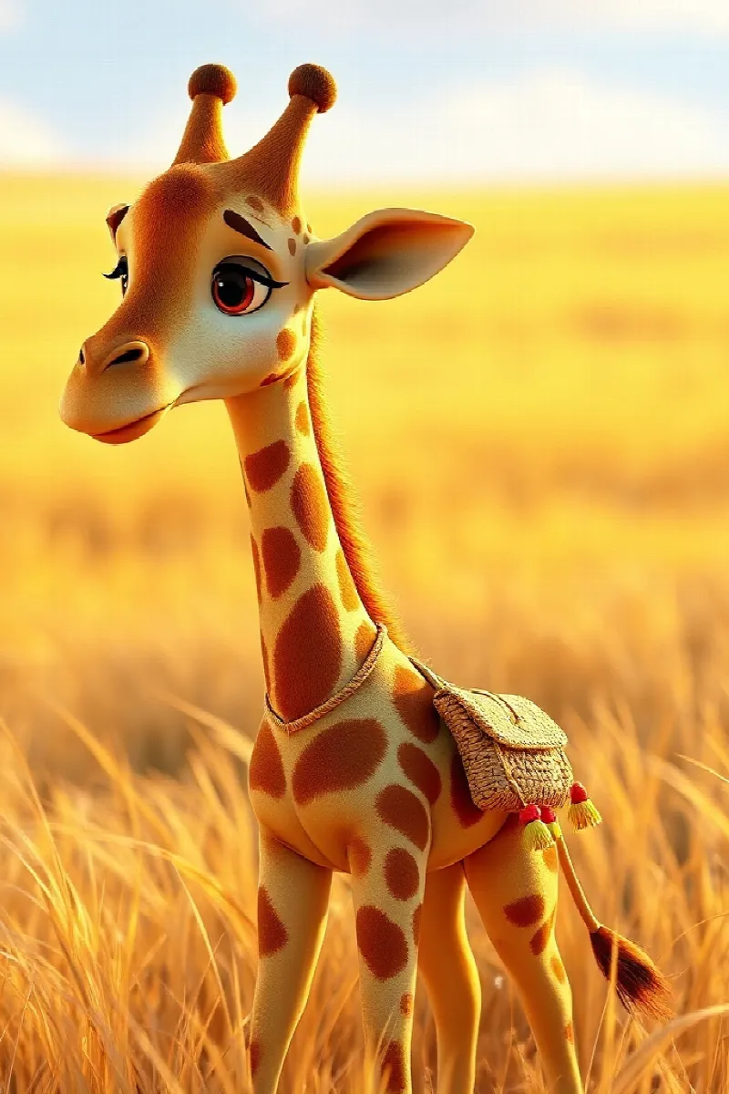 Picture 1 from the tale The Little Giraffe's Garden