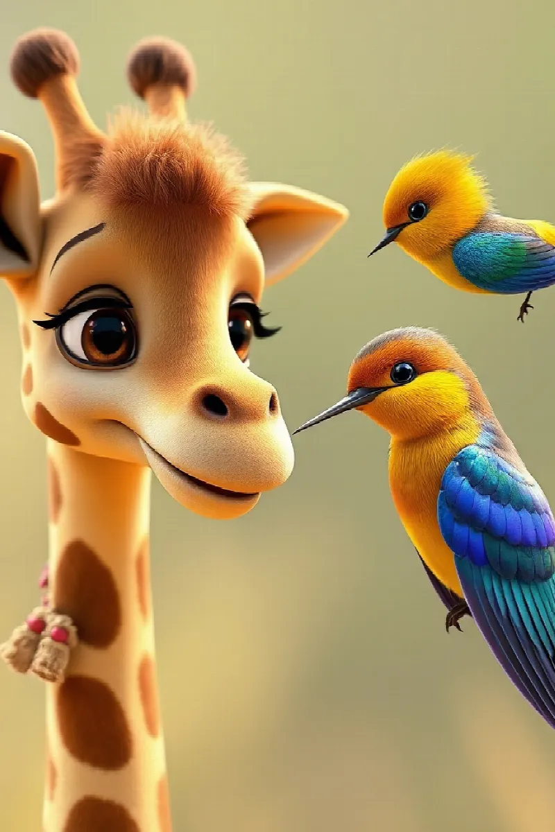 Picture 2 from the tale The Little Giraffe's Garden