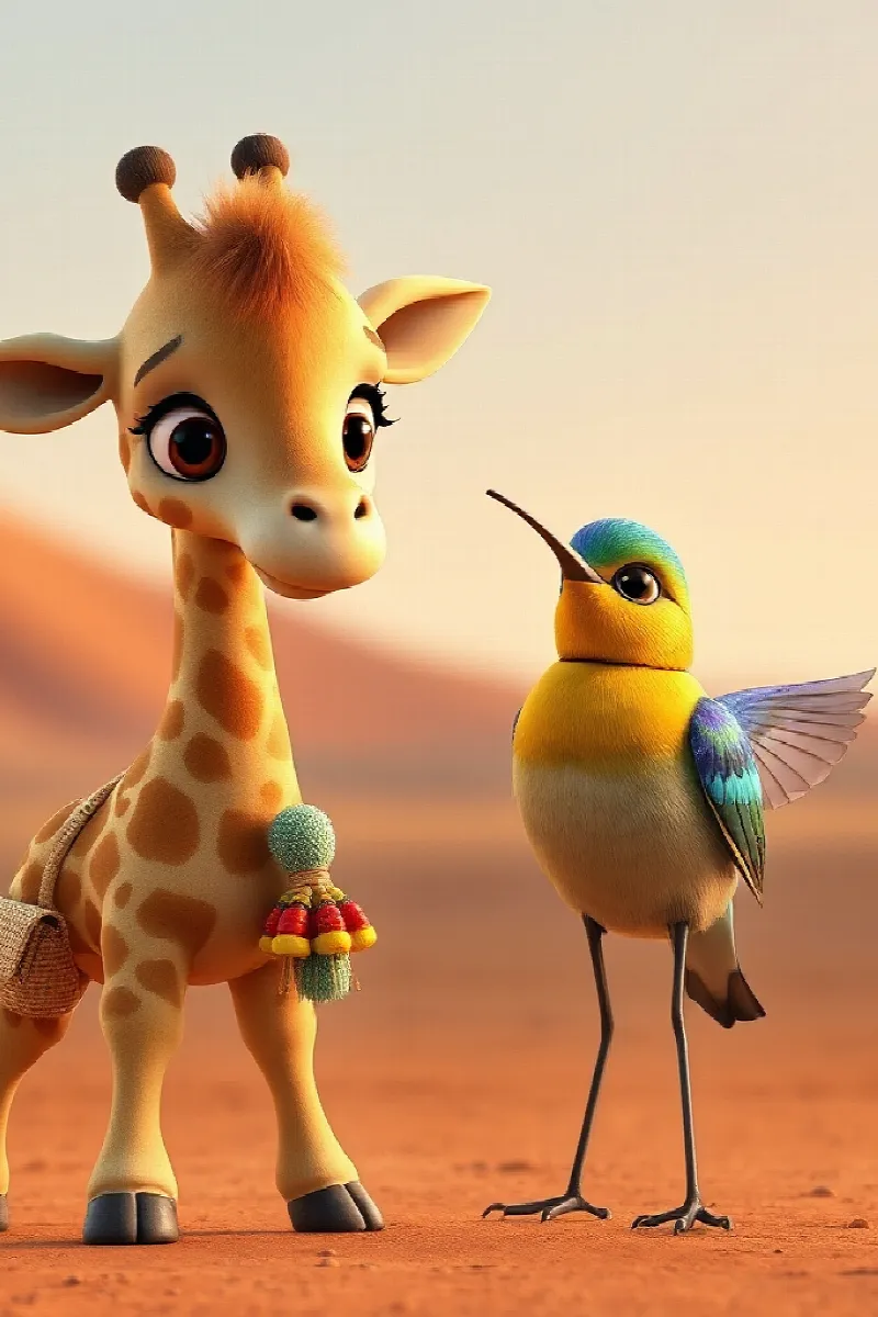 Picture 3 from the tale The Little Giraffe's Garden