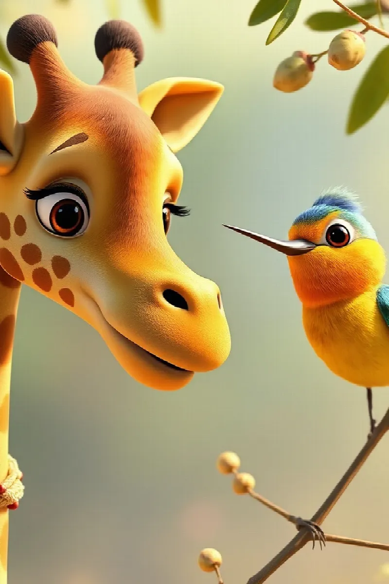 Picture 4 from the tale The Little Giraffe's Garden