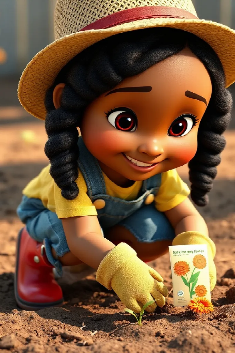 Picture 2 from the tale The Girl and the Butterfly Garden
