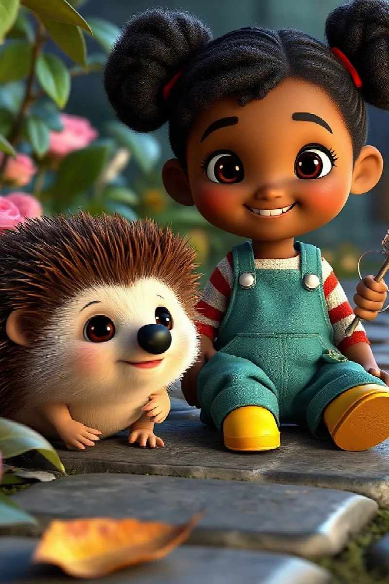 Picture 4 from the tale The Girl and the Hedgehog