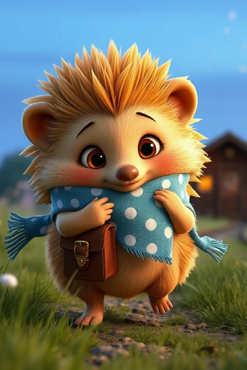 Picture 1 from the tale The Hedgehog's Dream Train