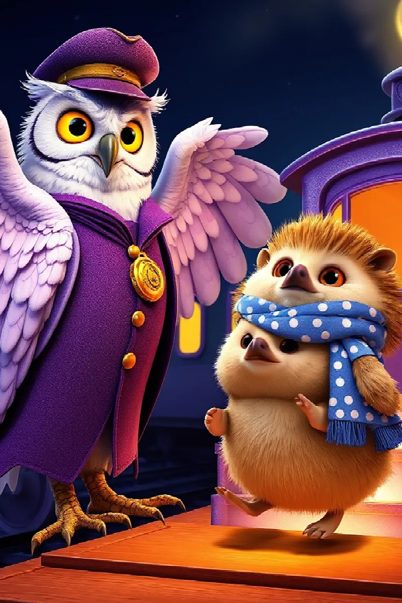 Picture 2 from the tale The Hedgehog's Dream Train